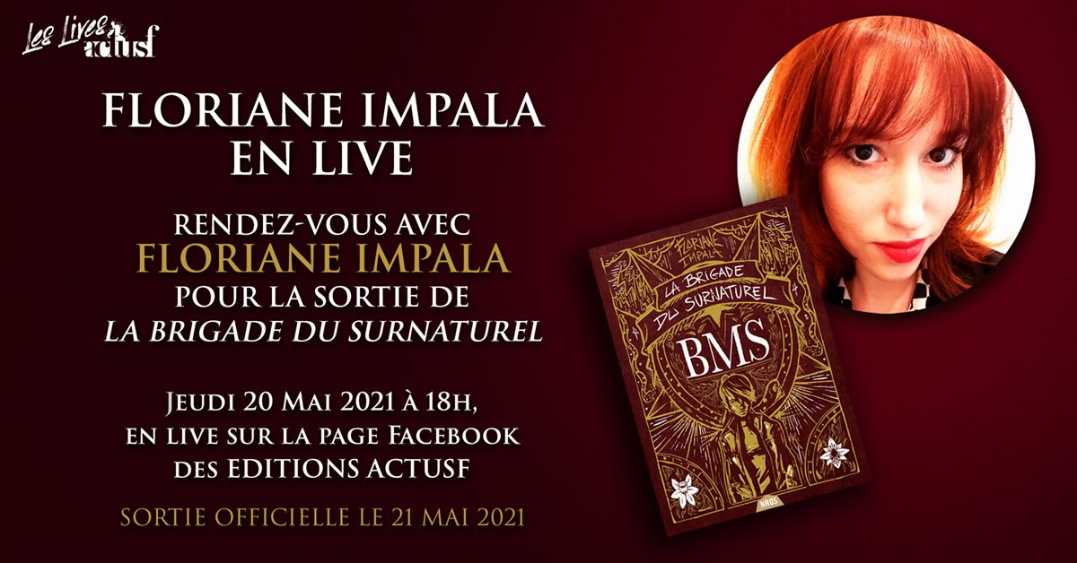 Rencontrez Floriane Impala, l'autrice de la Brigade du Surnaturel, ce jeudi 20 mai